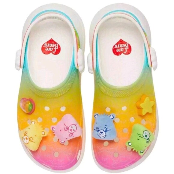 Crocs Care Bears Clog Size Multicolor Light Up S'allume shoes Women's 7 - RARE - Picture 12 of 15